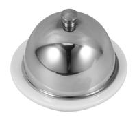 Angoily Stainless Steel Butter Dish Ceramic Sauce Plate and Relish Tray, Soy Tableware Flavor Seasoning Container for Kitchen and Dining