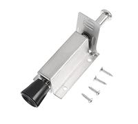 Angoily Stainless Steel Doorstop Door Mounted Door Holder Rust Practical Foot Operated Support for Secure Angle Hold Easy Install