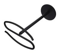 Angoily Stainless Steel Freestanding Hand Towel Holder Stand Matte Black Vertical Towel Rack for Bathroom Countertop Storage