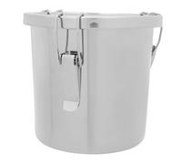 Angoily Stainless Steel Sealed Storage Bucket with Handle Multifunctional Milk Oil Grain Container for Portable Food and Liquid Storage Jug for Kitchen and Transport