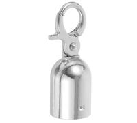 Angoily Stanchion Rope End Stopper, Rope Barrier Stopper Cord End Caps, Stainless Steel Hanging Hook with Self Closing Clasp for Hospitality and Events