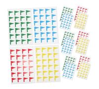 Angoily Sticky Flag Shaped Index Tabs Decal for Learning Pack Easy Peel Travel Markers for Maps Notebooks Calendars Enhancing Creativity and Location Tracking