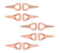 Angoily Stitch Braiding Finger Tool 10Pcs Braiding Hair Rings Metal Parting Rings for Hair Sectioning and Styling in European and American Hairdressing