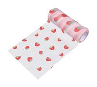 Angoily Strawberry Pink Decorative Gauze Ribbon Tulle Roll for Headdress and Clothes Durable Craft Wrap Festive Fabric for Party and Shower Decorations