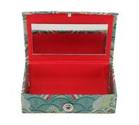 Angoily Stylish Lipstick Case Made of Cloth with Dual Branch Design to Hold and Organize Lipsticks and Small Objects, Travel Makeup Case for Purse Use and Home Storage, Featuring Chinese