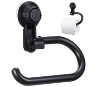 Angoily Suction Cup Toilet Paper Holder Wall Mounted Tissue Roll Dispenser Portable Bathroom Tissue Holder Punch Free Toilet Roll for Bathroom Kitchen Washroom Balcony