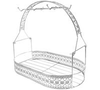 Angoily Sugar Jar with Drain Tray and Teapot Jug Holds 6 Coffee Cups Iron Mug Storage Rack Keeps Cups Dry and Drains Water Quickly, Simple and Stylish Design for Kitchen for Home