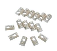 Angoily T-shaped Nuts with Ball Spring for Precise Compatibility and Surface Protection 15pcs M8 Carbon Steel Nickel Plated for Aluminum Extrusion Profiles for Automation Systems