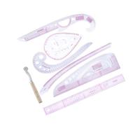 Angoily Tailor Sewing Ruler with Clear Scale Flexible Durable Curves for Dressmaking Pattern Drafting Sample Making Accurate Straight Lines Clothing Cutting Tools