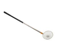 Angoily Telescopic Chicken Egg Basket and Nut Grabber Tool for Poultry Coops with 1.5m Extendable Black Handle, Portable Egg Collection Tool for Farm and Garden Use