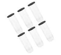 Angoily Tennis Ball Storage 6Pcs Plastic Tube Holder with Lid for Sports Equipment Organisation and Portable Ball Display