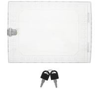 Angoily Thermostat Lock Box with Key - Transparent Lock Box with Key Security Control Guard for Thermostat Protection - Acrylic Wall Cover 7.70X5.78X2.55"