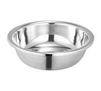 Angoily Thickened Stainless Steel Basin Large Mixing Bowl Deep Vegetable Washing Fruit Storage Basin Flat Bottom Anti-Slip Kitchen Use