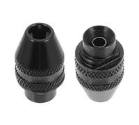 Angoily Three-jaw Keyless Drill Chuck Rotary Chuck Tools for Mini Drills 0.4-3.2mm 2pcs Compatible Electric Rotary Tools