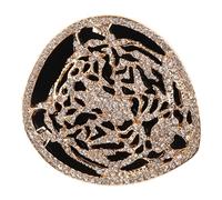 Angoily Tiger Head Brooch Pin Coat Brooch Pin Elegant Zinc Alloy Rhinestone Decorative Accessory Fashion Jewelry for Women for Shawl Scarf Styling