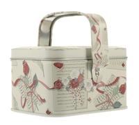 Angoily Tinplate Cookie Tin Metal Candy Box Cute Pattern Design Multi-Color Portable Wrapping Box for Boys and Girls Holiday Party Treats