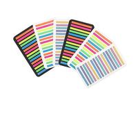 Angoily Transparent Colored Reading Strips Sticky Index Tabs Portable Highlight Markers for Books and Office Frosted Pet Note Stickers with Multiple Colors Practical Reading Aid for Focus
