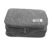Angoily Travel Electronics Organizer Cable Case Power Bank Storage Compact Digital Storage Bag Modern Design Grey