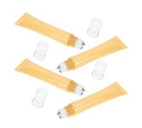 Angoily Travel Toiletries Roller Bottles 4Pcs 20G Empty Refillable Tubes with Roller Applicator for Essential Oils and Eye Cream