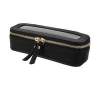 Angoily Travel Toiletry Bag Portable Pu Makeup Case Large Capacity Waterproof with Panel for Women Suitable for Rainy Weather Travel and Extended Vacations