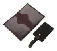 Angoily Travel Wallet Passport Cover Stylish Marble Pattern Pu Leather Multi-Functional Luggage Tag for Travel Use Lightweight Elegant Design