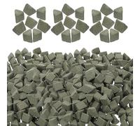 Angoily Triangle 450 Gram Bag Silicon Carbide Ceramic Abrasive Media for Polishing and Grinding Shells round Beads for Rock Tumbling Suitable for Home and Jewelry Store Use