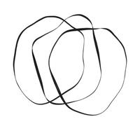 Angoily Turntable Belt Replacement Rubber Drive Belt for 3pcs with Black and Smooth Transmission and No Jam Belt-driven Turntable Cassette Tape Machine