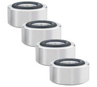 Angoily Turntable Isolation Platform Speaker Stand Subwoofer Vibration Damper Set of 4 Aluminum Alloy Audio Feet for Studio Monitor Soundproofing