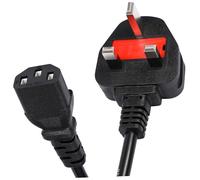 Angoily Uk Power Cord Replacement 3-prong Socket 12m Cable for Computer Laptop