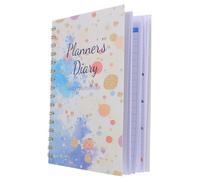 Angoily Undated Financial Ledger Book Spiral Bound Budget Planner for Daily Expense Tracking Household Cash Management Cover Smooth Writing Pages