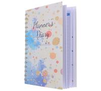 Angoily Undated Financial Ledger Book with Coil Binding Monthly Daily Budget Planner for Expense Tracking Practical Spiral Notebook for Personal Finance Management Lightweight Cover