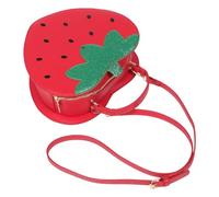 Angoily Unique Strawberry Shape Crossbody Bag for Women Lightweight Fake Leather and Polyester Material Large Capacity Purse for Work Commutes and Daily Use