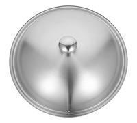 Angoily Universal 34cm Stainless Steel Pot Cover for Pans Skillets Woks Household Kitchen Accessory Sturdy Construction and Simple Cleaning