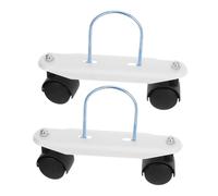 Angoily Universal 360-degree Rotatable Casters Mobile Pulley Brackets for Oil Filled Radiator and Electric Heater Support Base Replacement Kit for Indoor and Outdoor Use