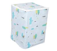 Angoily Universal Peva Washing Machine Cover, Waterproof Top Load Protector Roll-up Design, Dustproof Storage Bag for Laundry Room