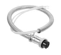 Angoily Universal Popcorn Machine Power Cord Replacement 2-pin 15mm Connector Heavy Duty Kettle Wiring Harness Commercial Popcorn Makers Accessories