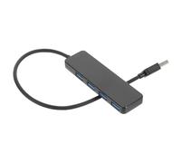 Angoily Usb 3.0 Hub 4-port Data Docking Station Multifunction Laptop Usb Hub with 25cm Cable Black Compatible with Computer Accessories for Fast Data Transfer