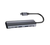 Angoily USB Hub Type-c Adapter Multi-port Docking Station with USB and Type-c Ports Plug and Play Lightweight Expansion for Keyboard Mouse Webcam Printer