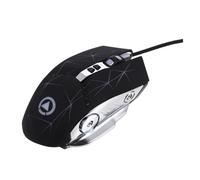 Angoily USB Mouse Wired Silent Gaming Mouse Mechanical with Colorful Breathing Light Stable Refresh Rate 7 Buttons Double Side Wings Plastic Electroplating for PC Gaming Color Style