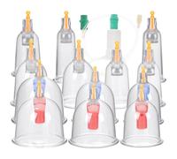 Angoily Vacuum Cupping Therapy Device Cupping Massage Tool Calms Nervous System Relaxes Muscles Abs Material for Home Self-Massages Suitable for Elder