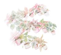 Angoily Vintage Botanical Scrapbooking Stickers Self Adhesive Plant Decals for DIY Crafting Journaling Card Making Envelope Decoration and Fade Resistant Design