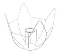 Angoily Vintage Crystal Lamp Frame DIY Iron Lampshade Holder with E27 Socket, Stable and Safe Modern Table Lamp Stand for Office and Cafe Use