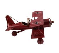 Angoily Vintage Iron Airplane Model Durable Tabletop Decoration Classic Retro Design for Home and Office Educational for Aviation Enthusiast Collectible