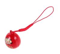 Angoily Vintage Japanese Hanging Bell Pendant Traditional Dharma Luck Charm with Water Sound Versatile Hanging Decoration for Car Rearview Mirror Window Door Backpack Keychain