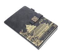 Angoily Vintage Style Notepad with Buckle Portable Daily Planner for Students Travelers Office Workers for Organizing Plans and Notes Elegant Chinese Design