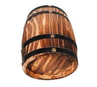 Angoily Vintage Style Wooden Oak Barrel Decoration Aging Barrel Craft Prop for Home Office Living Party Solid Wood Ornament