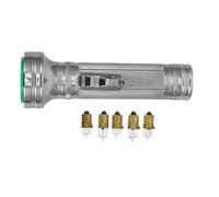 Angoily Vintage Thumb Size Torch Portable Handheld Flashlight Made of Sturdy Iron with Exceptional Durability in Silver Colour, for Performances and Photography a Classic
