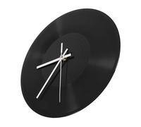 Angoily Vinyl Record Wall Clock with White Hands Silent Hanging Decor for Bedroom Living Office Reusable Music-themed Wall Clock Without Battery