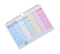 Angoily Wall Calendar with Hanging Hook Month English Planner Featuring Global Holidays Dates Thick for Home and Office Organization