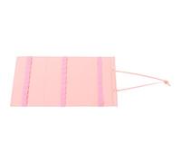 Angoily Wall-mounted Felt Headband Holder Organizer with 30 Slots, No Drilling Installation Hairbands Storage Bag, Suitable for Hanging on Closet Or Door, Pink Felt and Wood Material